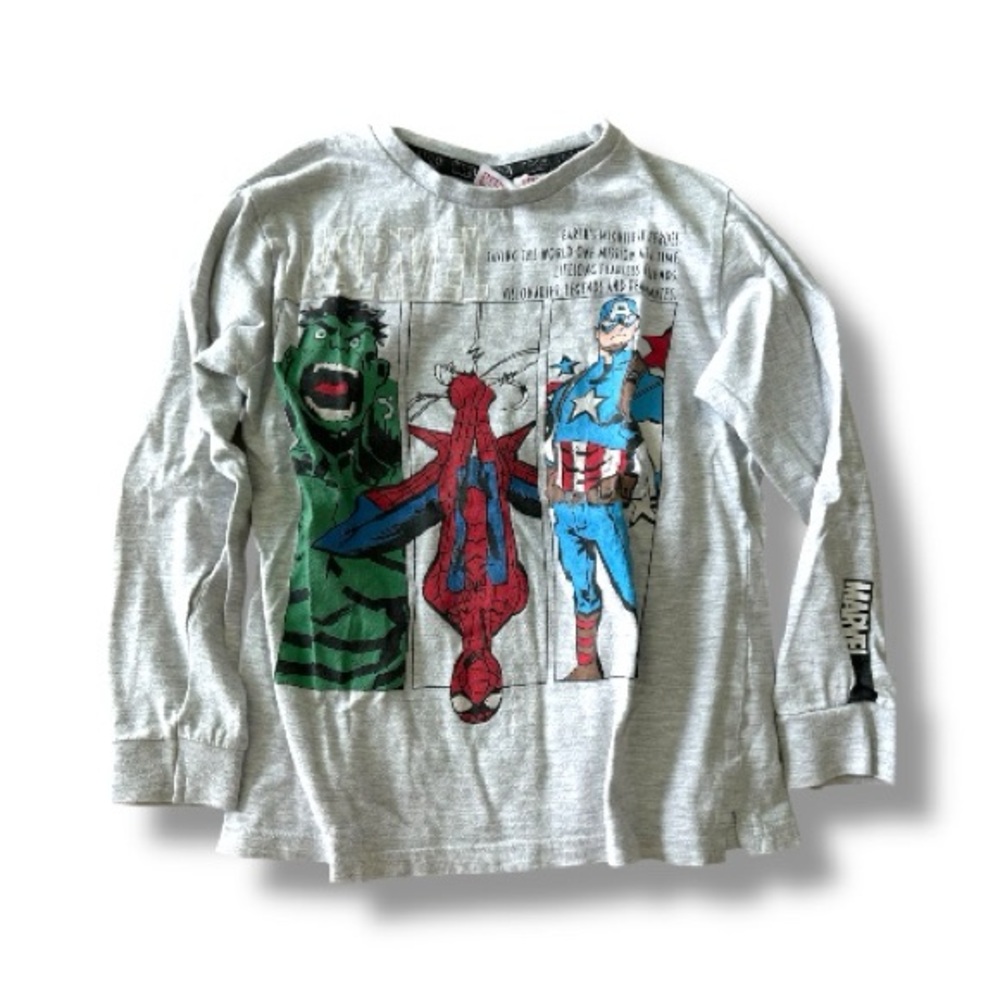 Marvel Boys Long Sleeve Shirt Bundle Size 5–6Y Captain America Avengers - Picture 3 of 5